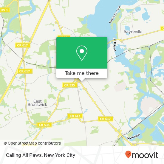Calling All Paws map