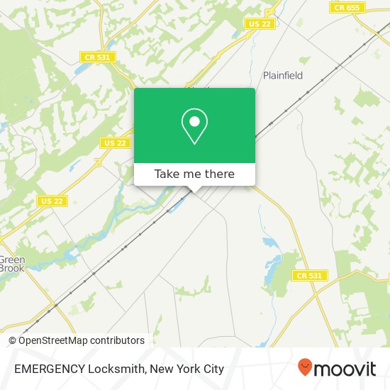 EMERGENCY Locksmith map