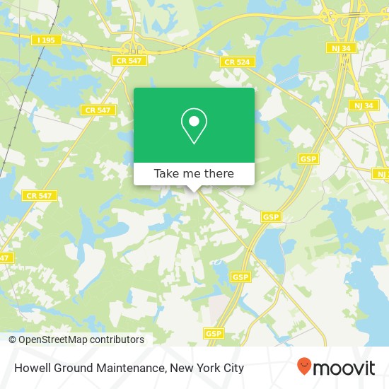 Howell Ground Maintenance map