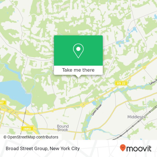 Mapa de Broad Street Group