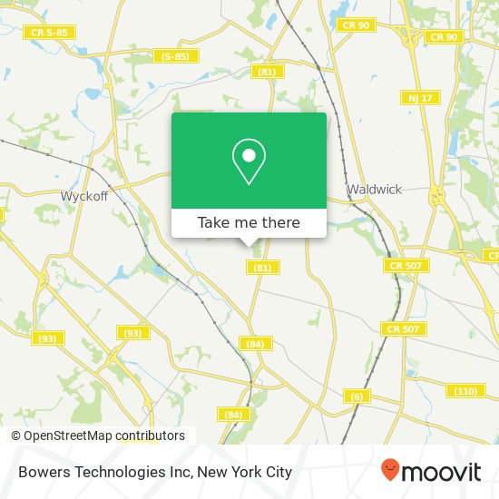 Mapa de Bowers Technologies Inc