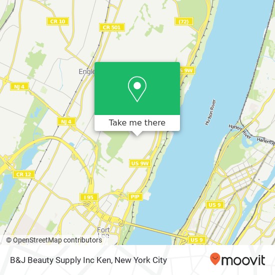 B&J Beauty Supply Inc Ken map