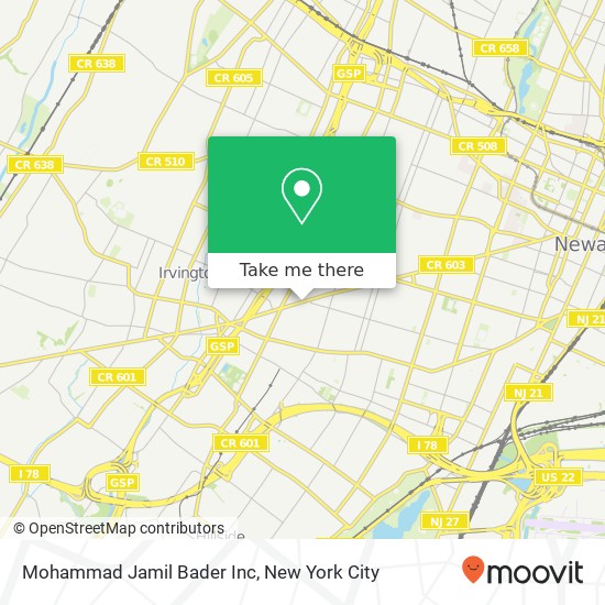 Mohammad Jamil Bader Inc map