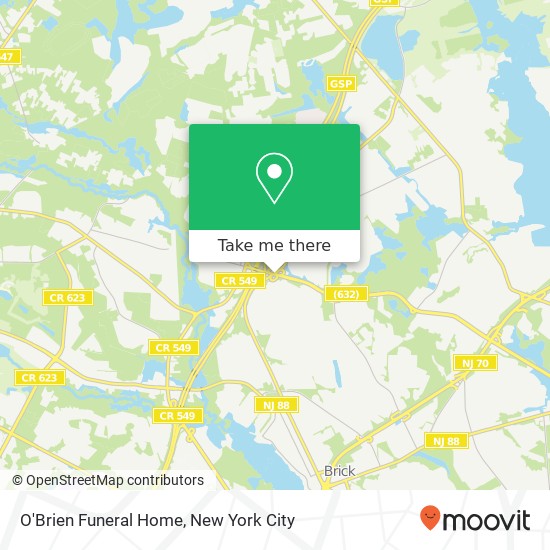 O'Brien Funeral Home map