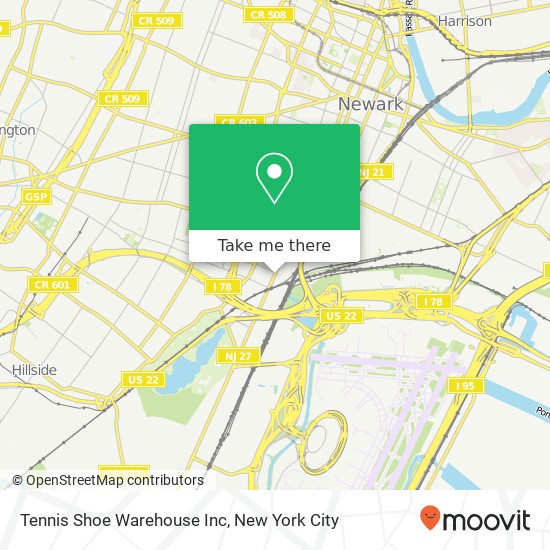 Mapa de Tennis Shoe Warehouse Inc