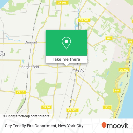 City Tenafly Fire Department map