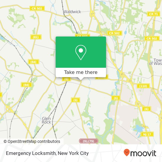 Emergency Locksmith map