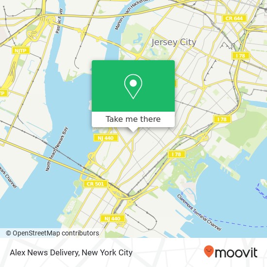 Mapa de Alex News Delivery