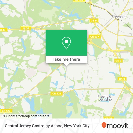 Central Jersey Gastrolgy Assoc map