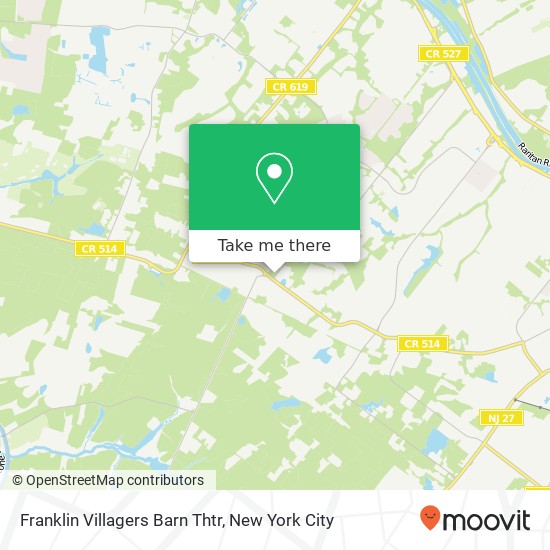 Mapa de Franklin Villagers Barn Thtr