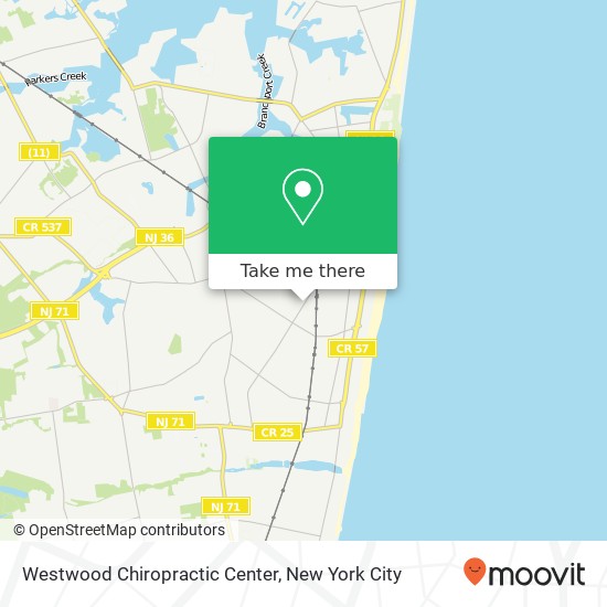 Mapa de Westwood Chiropractic Center