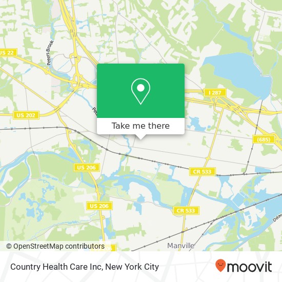 Country Health Care Inc map