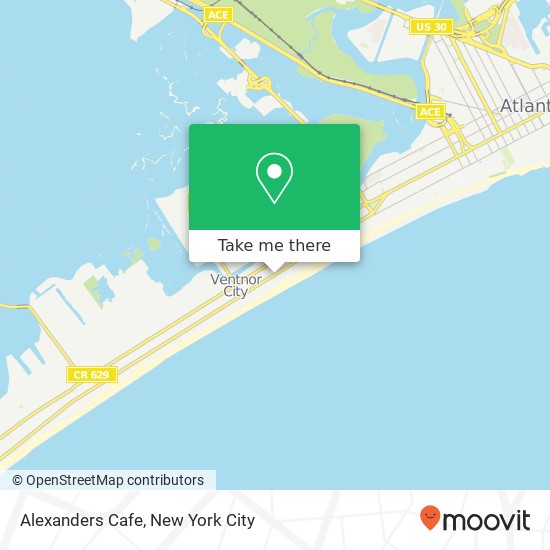 Alexanders Cafe map