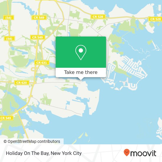 Holiday On The Bay map