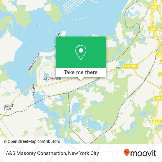 Mapa de A&S Masonry Construction