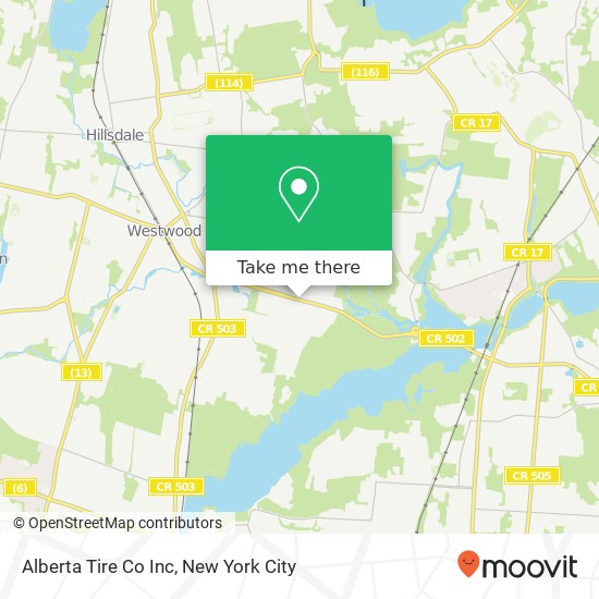 Alberta Tire Co Inc map
