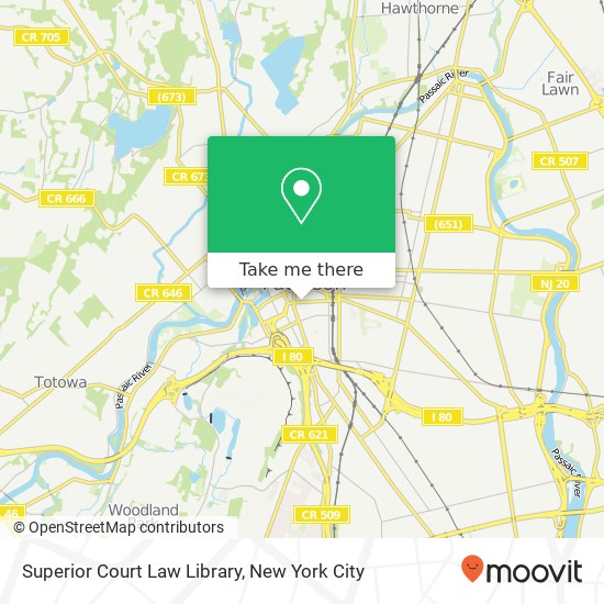 Superior Court Law Library map