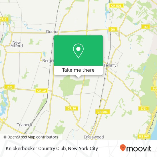 Knickerbocker Country Club map