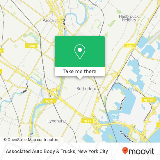 Associated Auto Body & Trucks map