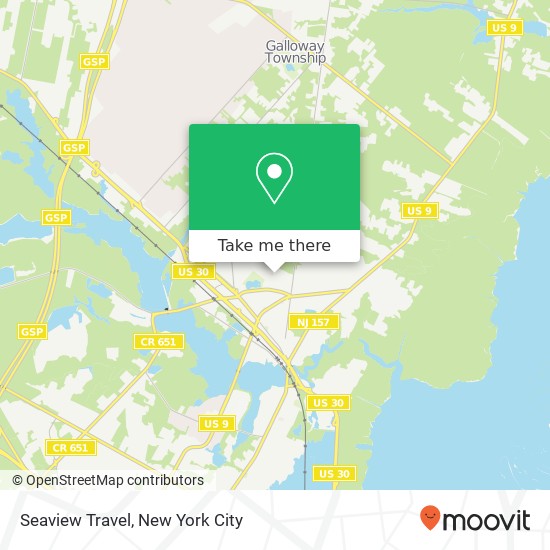 Seaview Travel map