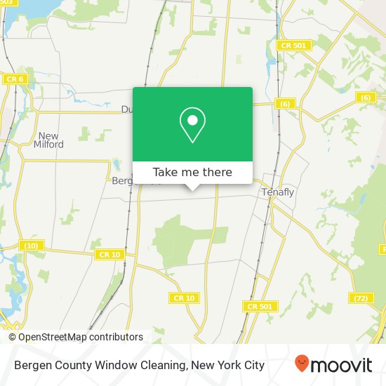 Bergen County Window Cleaning map