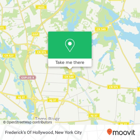 Frederick's Of Hollywood map
