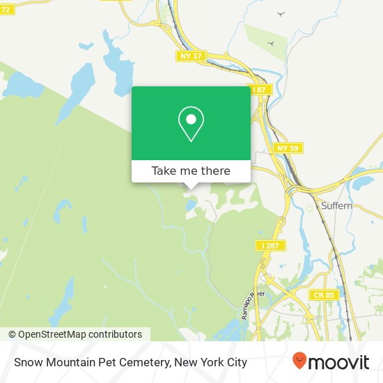 Mapa de Snow Mountain Pet Cemetery