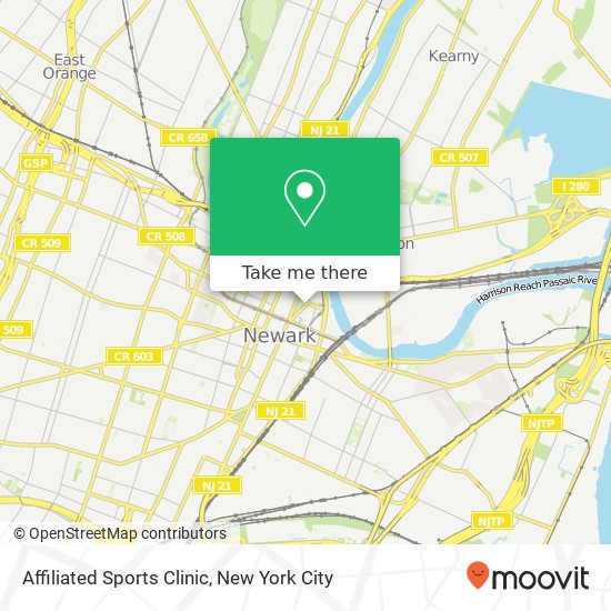 Affiliated Sports Clinic map