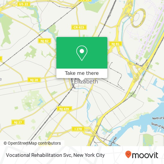 Vocational Rehabilitation Svc map