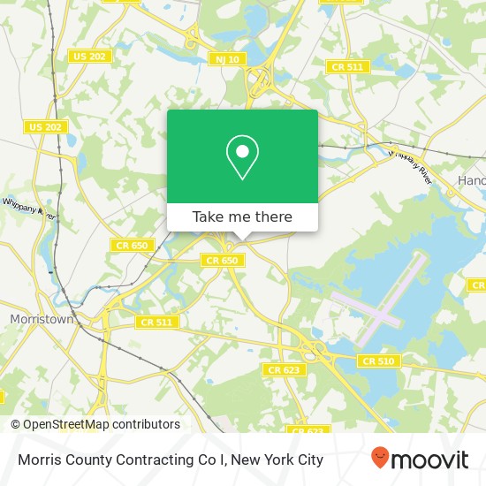 Morris County Contracting Co I map