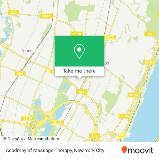 Acadmey of Massage Therapy map