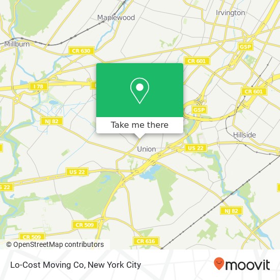 Mapa de Lo-Cost Moving Co