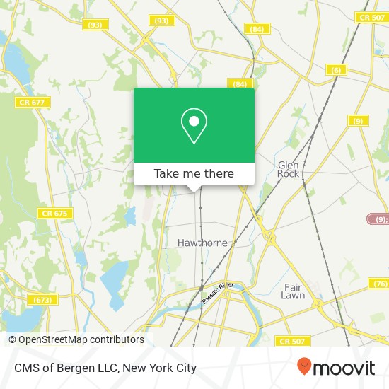 CMS of Bergen LLC map