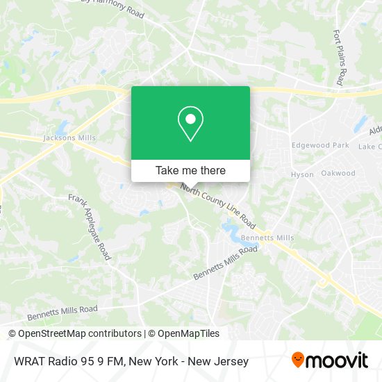 WRAT Radio 95 9 FM map