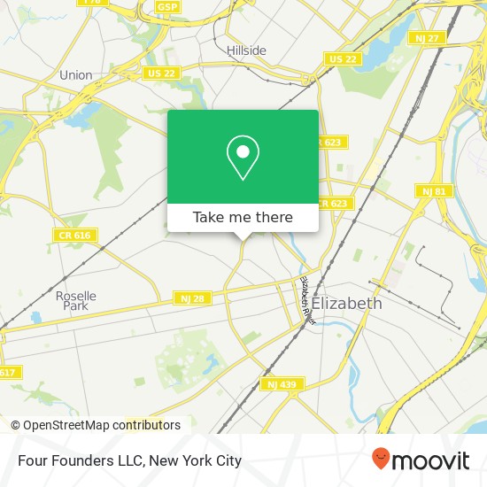 Mapa de Four Founders LLC