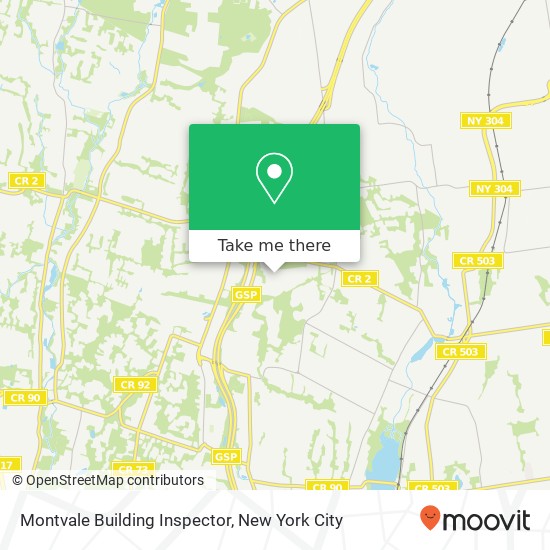 Montvale Building Inspector map
