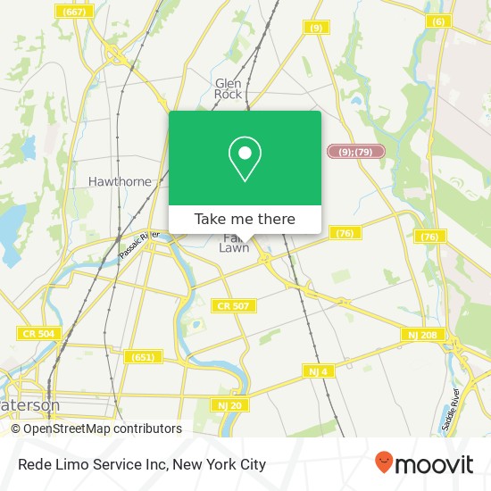 Rede Limo Service Inc map