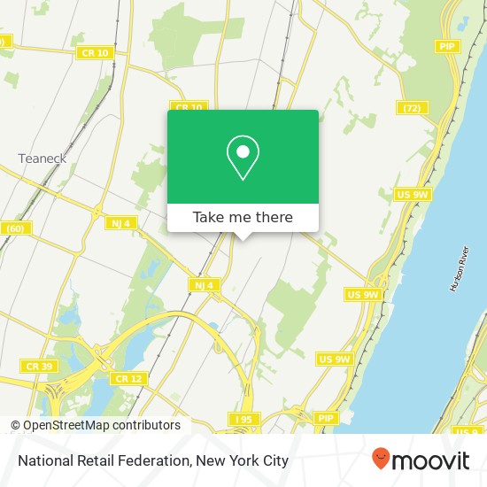 National Retail Federation map
