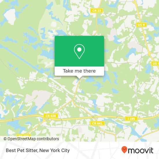 Best Pet Sitter map