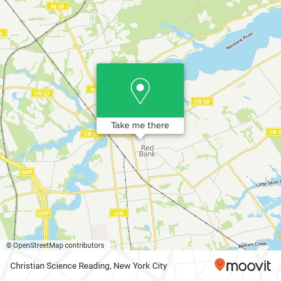 Mapa de Christian Science Reading