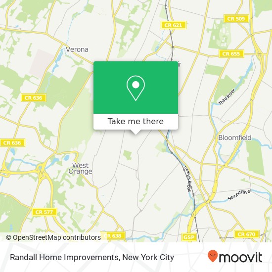 Randall Home Improvements map