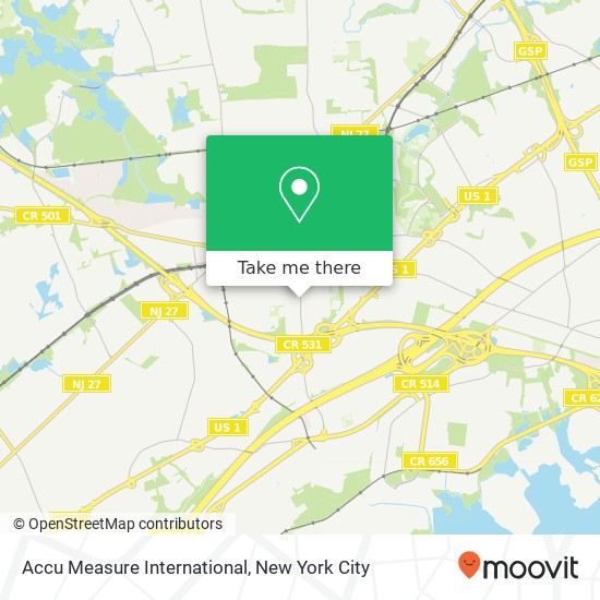Accu Measure International map