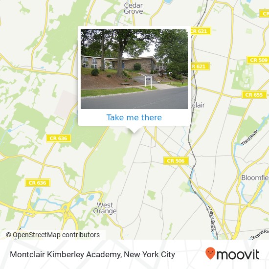 Mapa de Montclair Kimberley Academy