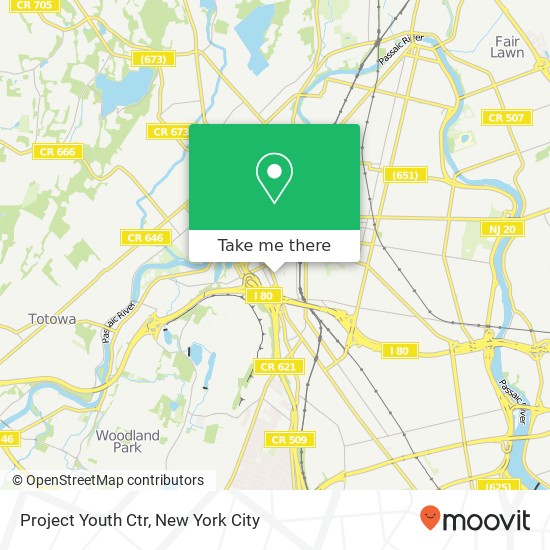 Project Youth Ctr map