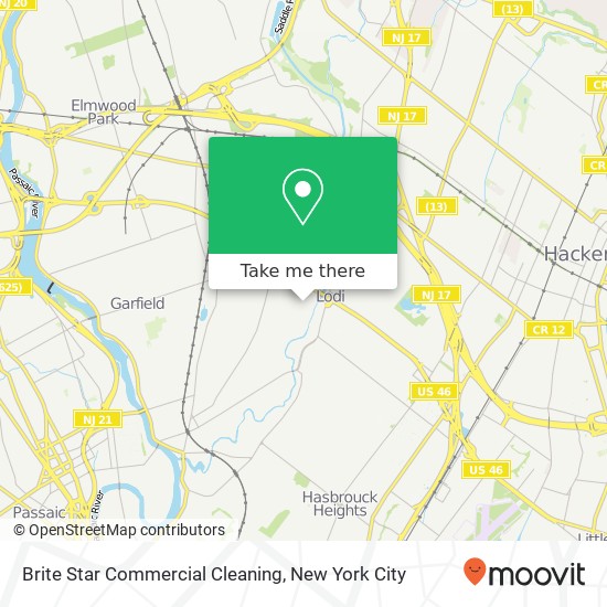 Brite Star Commercial Cleaning map