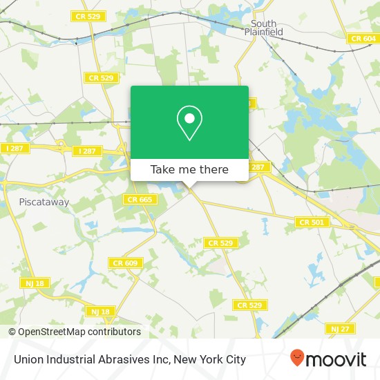 Mapa de Union Industrial Abrasives Inc