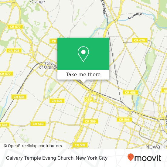 Mapa de Calvary Temple Evang Church