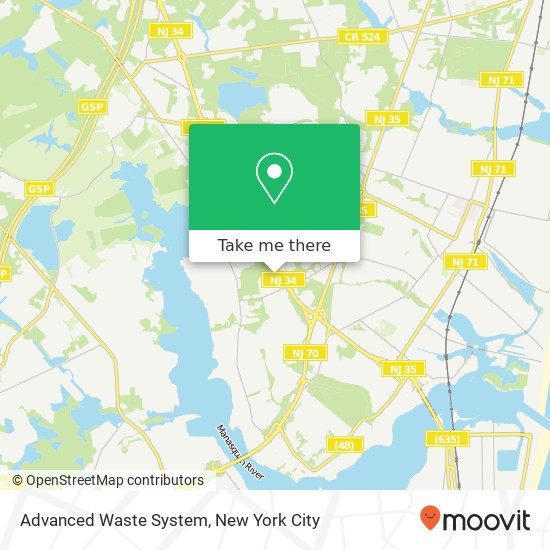 Advanced Waste System map