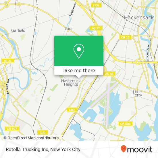 Mapa de Rotella Trucking Inc