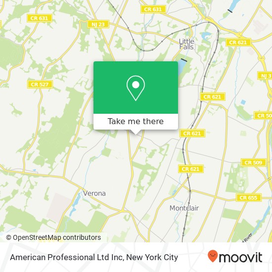 Mapa de American Professional Ltd Inc